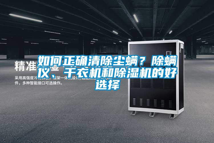 如何正確清除塵螨？除螨儀、干衣機和除濕機的好選擇