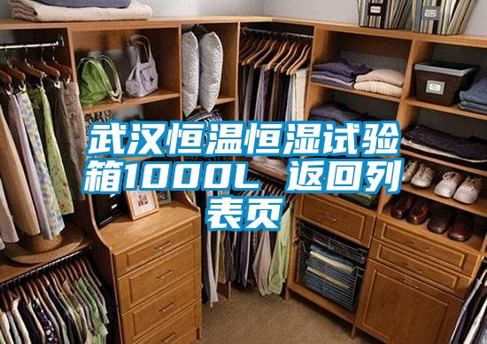 武漢恒溫恒濕試驗(yàn)箱1000L 返回列表頁