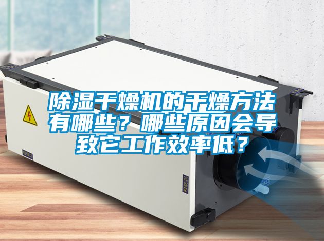 除濕干燥機的干燥方法有哪些？哪些原因會導(dǎo)致它工作效率低？