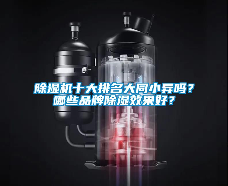 除濕機十大排名大同小異嗎？哪些品牌除濕效果好？